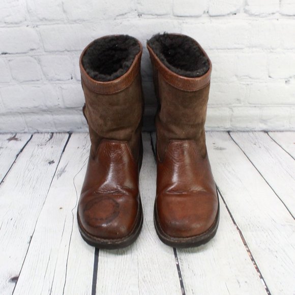 UGG Wrangell Shearling Lined Waterproof Boots Sz 5 - Picture 5 of 9